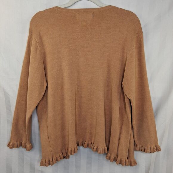 Bice Sweater Set Silk Blend Camel Colored Size L - Picture 5 of 10